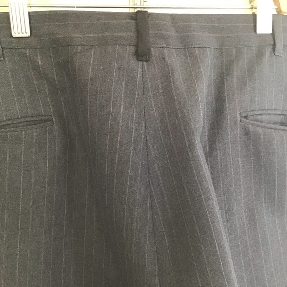 Rue Royal Nino Cerruti Blue Pinstripe 2 button notch collar VTG suit 40R 36” wai - Picture 14 of 16